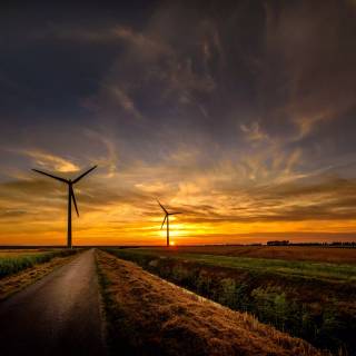 Windmill 4k wallpaper