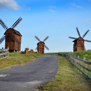 Windmill 4k wallpaper