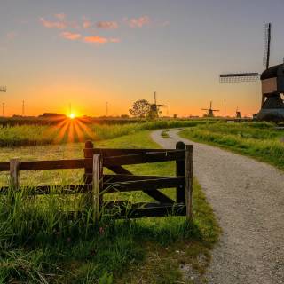 Windmill 4k wallpaper