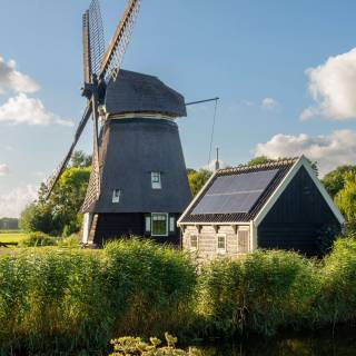 Windmill 4k wallpaper