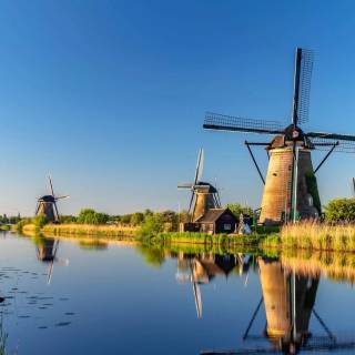 Windmill 4k wallpaper