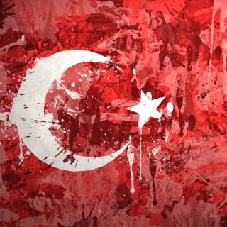 Turkish flag 4k wallpaper