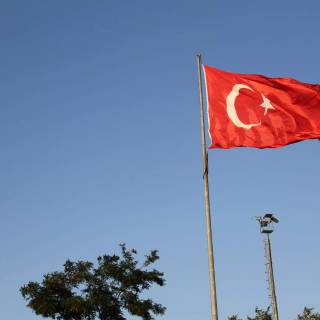 Turkish flag 4k wallpaper