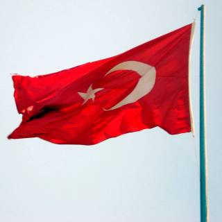 Turkish flag 4k wallpaper