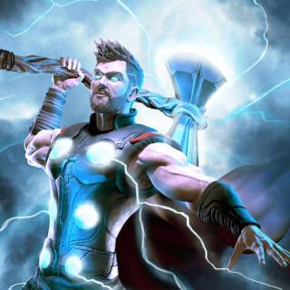 Thor lighting 4k wallpaper