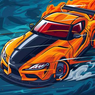 Toyota Supra iPhone 4k wallpaper