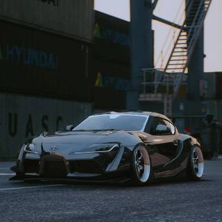 Toyota Supra iPhone 4k wallpaper