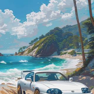 Toyota Supra iPhone 4k wallpaper