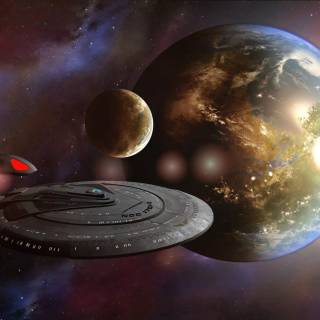 Star Trek Enterprise 4k wallpaper