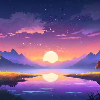 Purple nature 4k wallpaper