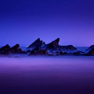 Beautiful misty view wallpaper