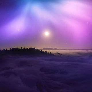 Lavender sky wallpaper