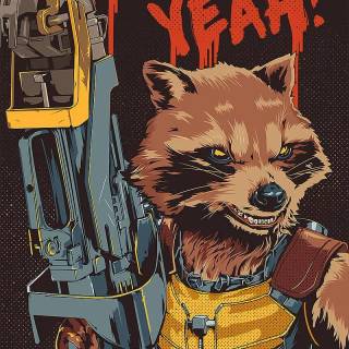 Rocket Raccoon 4k phone wallpaper
