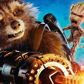 Rocket Raccoon 4k phone wallpaper