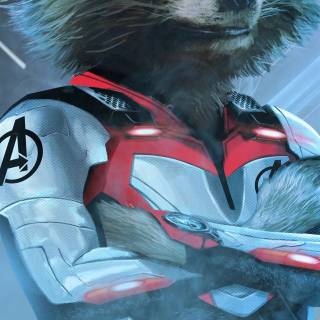 Rocket Raccoon 4k phone wallpaper