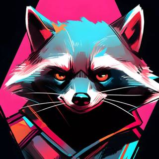 Rocket Raccoon 4k phone wallpaper