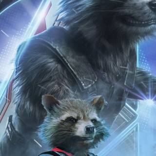 Rocket Raccoon 4k phone wallpaper