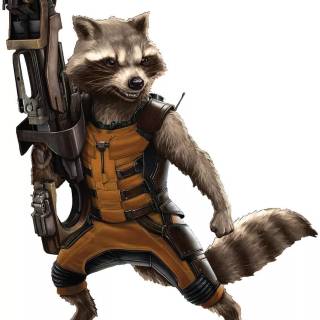 Rocket Raccoon 4k phone wallpaper