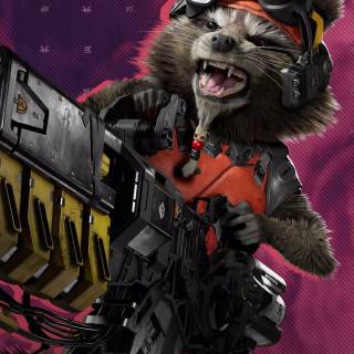 Rocket Raccoon 4k phone wallpaper