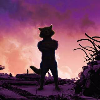 Rocket Raccoon 4k phone wallpaper