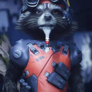 Rocket Raccoon 4k phone wallpaper