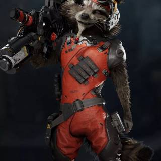 Rocket Raccoon 4k phone wallpaper