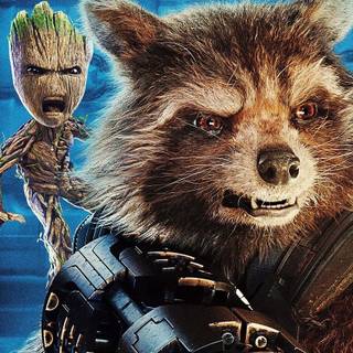 Rocket Raccoon 4k phone wallpaper