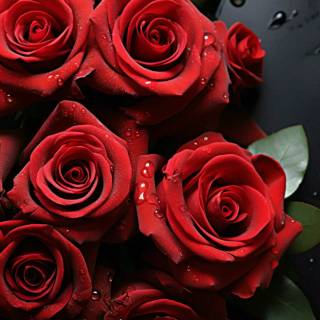 Red flowers phone wallpaper