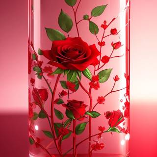 Red flowers phone wallpaper