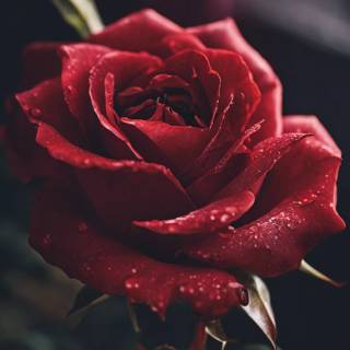 Red flowers phone wallpaper