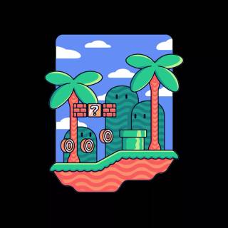 Mario Bros phone wallpaper