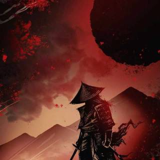 Japanese samurai iPhone wallpaper