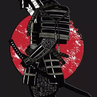 Japanese samurai iPhone wallpaper