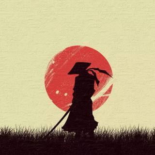 Japanese samurai iPhone wallpaper