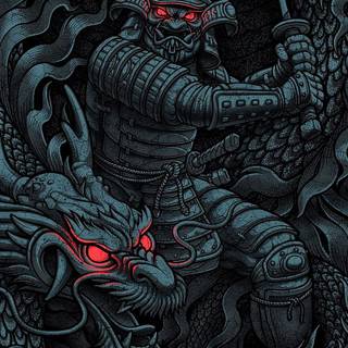 Japanese samurai iPhone wallpaper