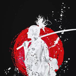 Japanese samurai iPhone wallpaper