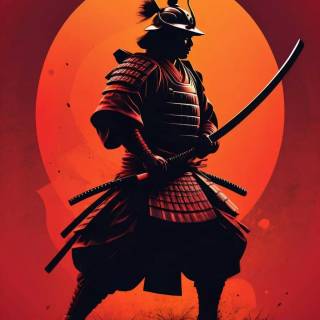 Japanese samurai iPhone wallpaper