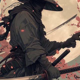 Japanese samurai iPhone wallpaper