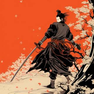 Japanese samurai iPhone wallpaper