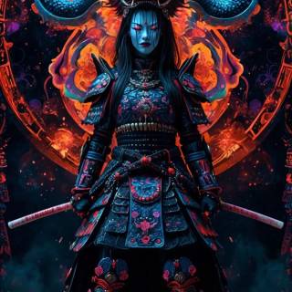 Japanese samurai iPhone wallpaper