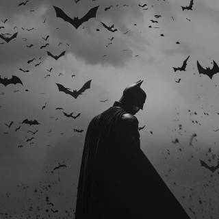 Batman black iPhone wallpaper