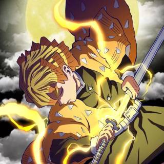 Zenitsu Agatsuma iPhone wallpaper