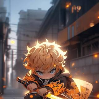 Zenitsu Agatsuma iPhone wallpaper