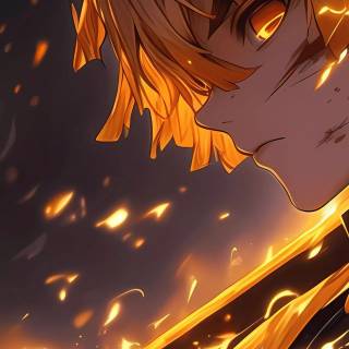 Zenitsu Agatsuma iPhone wallpaper