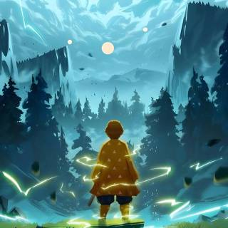 Zenitsu Agatsuma iPhone wallpaper