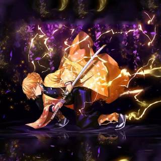 Zenitsu Agatsuma iPhone wallpaper