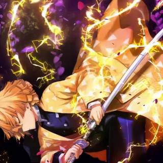 Zenitsu Agatsuma iPhone wallpaper