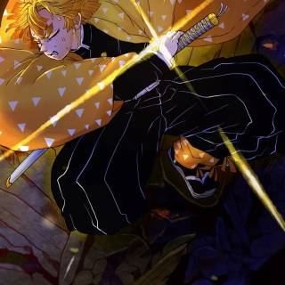 Zenitsu Agatsuma iPhone wallpaper
