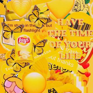 Yellow iPhone XR wallpaper