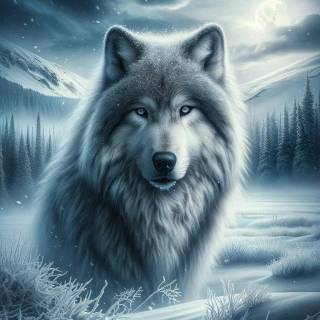 Wolf iPhone 12 wallpaper